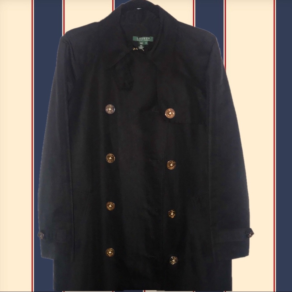 Vintage Ralph Lauren Navy Trench coat 🧥